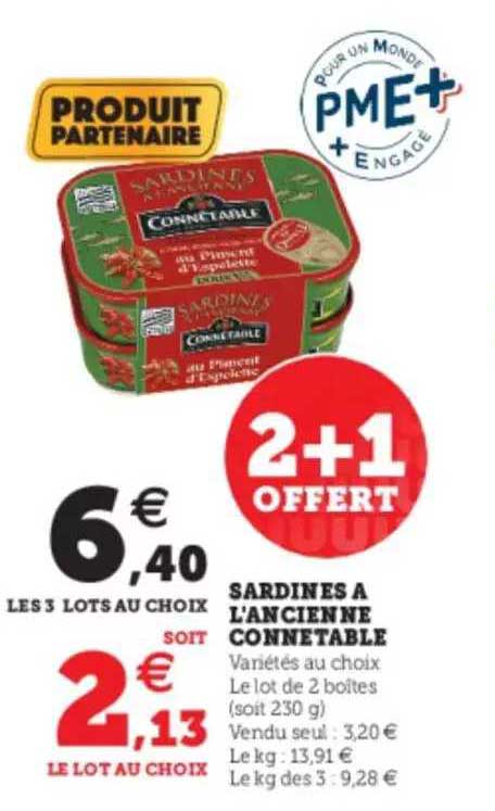 Sardines à L'ancienne Connétable