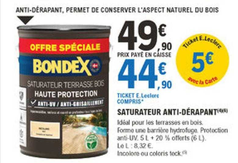 Saturateur Anti-dérapant Bondex