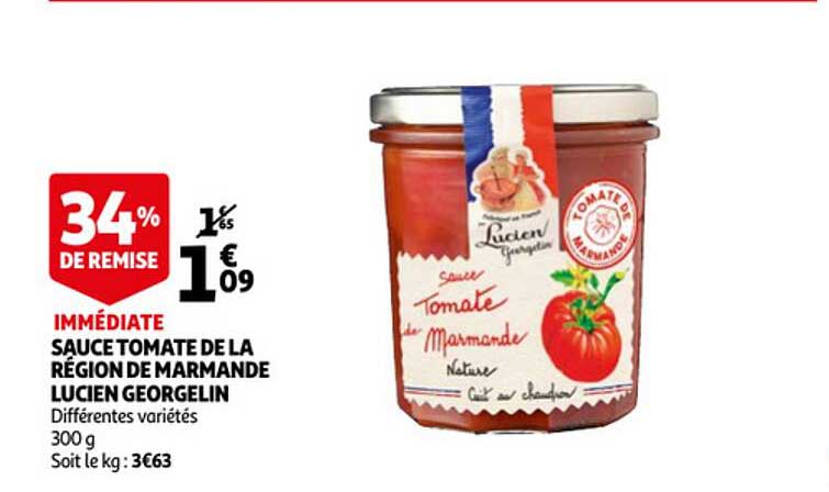 sauce tomate de la région de marmande lucien georgelin