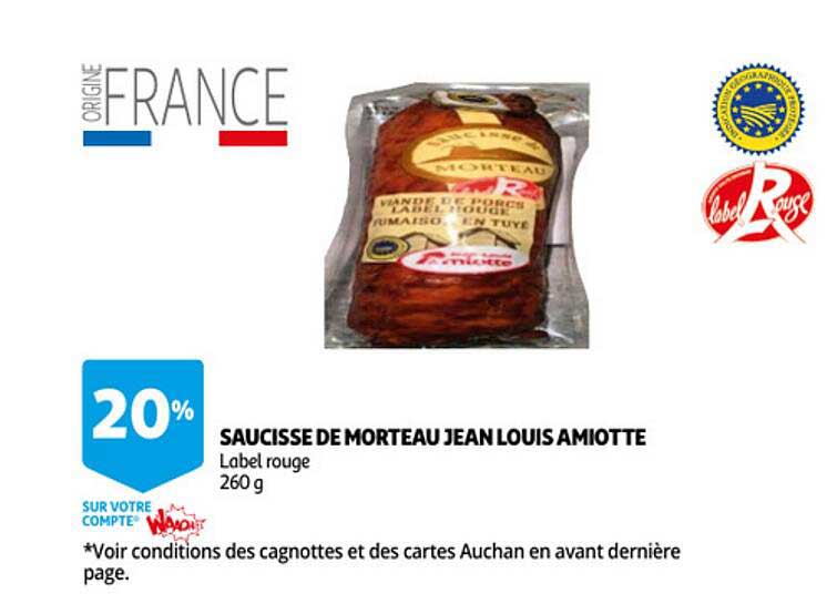 saucisse de morteau jean louis amiotte