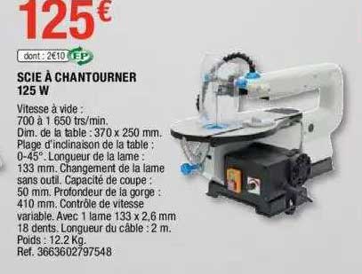 scie à chantourner 125 w