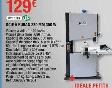 Scie à Ruban 230 Mm 350 W