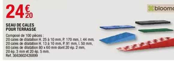 seau de cales pour terrasse blooma