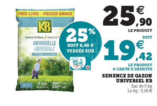 semence de gazon universel kb