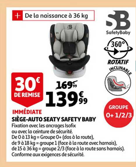 siège-auto seaty safety baby