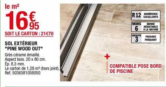 sol extérieur "pine wood out"