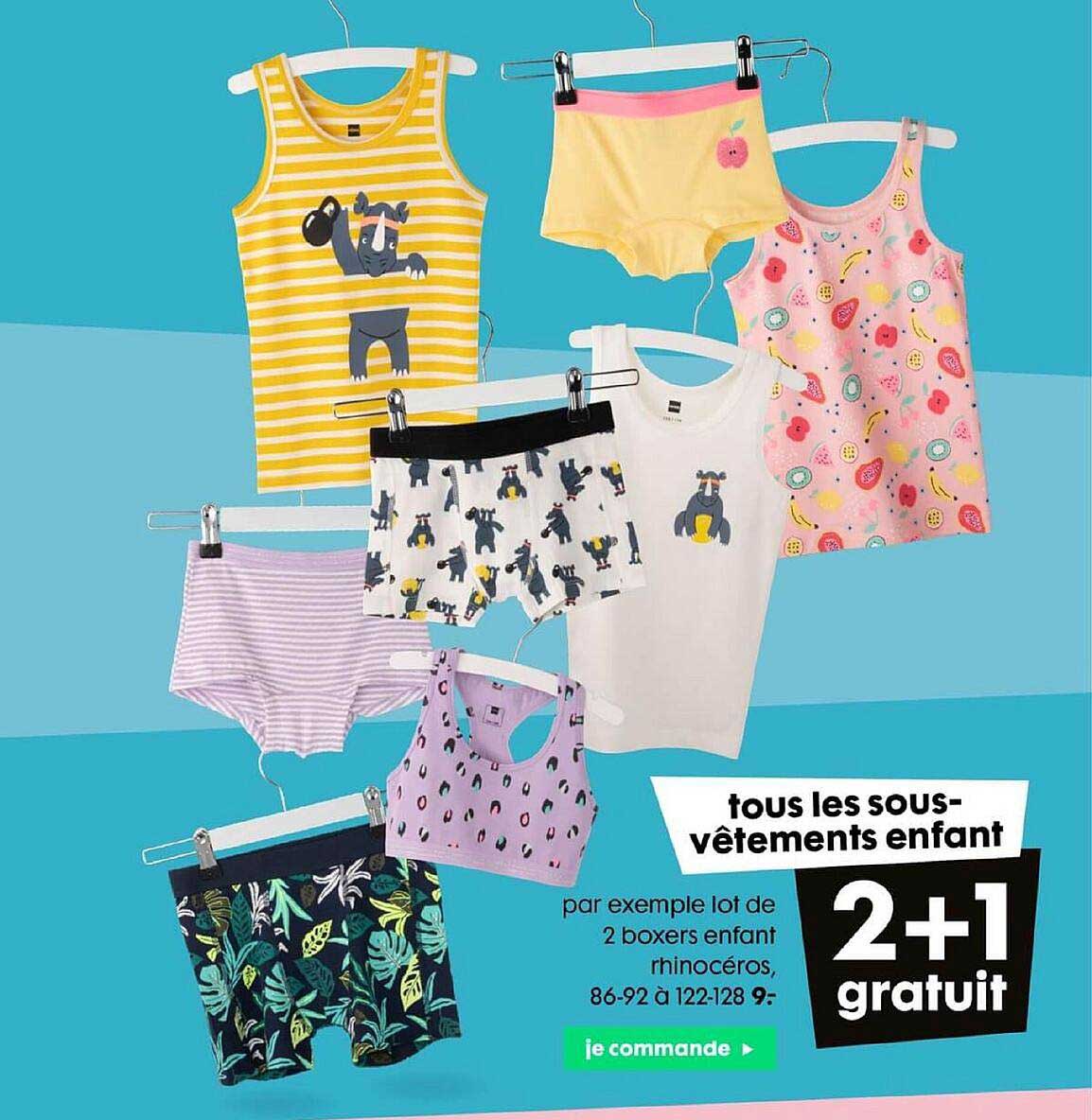 sous-vêtements enfant