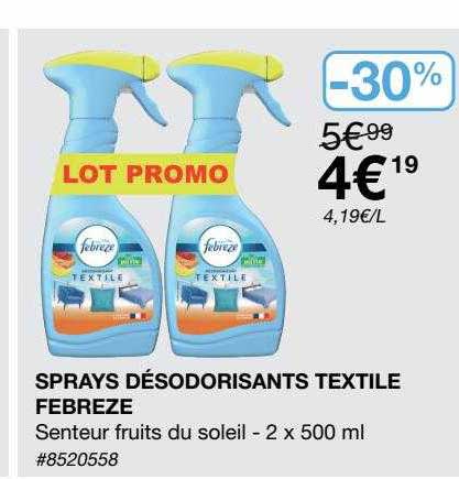 Sprays Désodorisants Textile Febreze