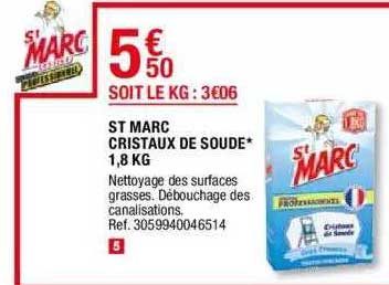 st marc cristaux de soude 1,8 kg
