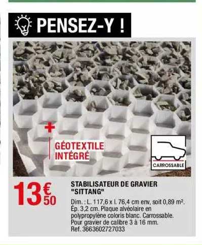 stabilisateur de gravier "sittang"