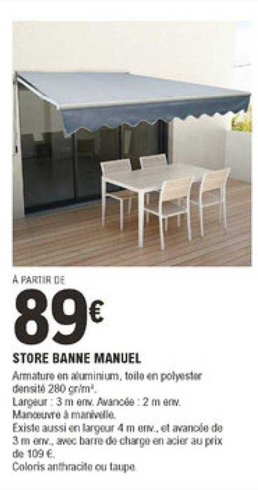 store banne manuel