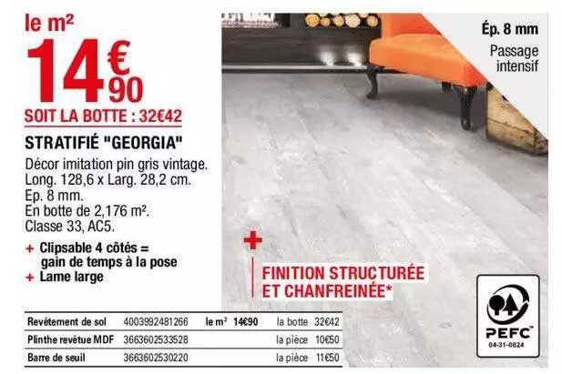 stratifié "georgia"