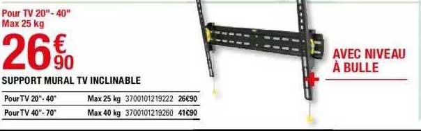 Support Mural Tv Inclinable