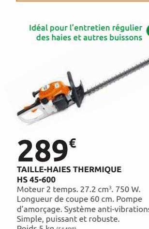 taille-haies thermique hs45-600