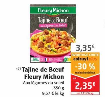 tajine de bœuf fleury michon