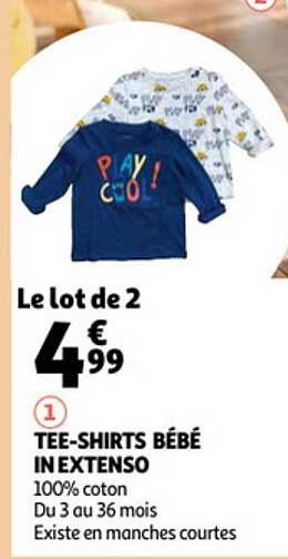 tee-shirts bébé in extenso