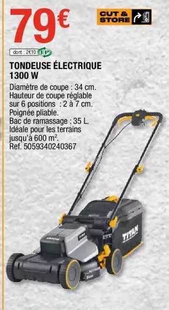 Tondeuse électrique 1300 W Titan