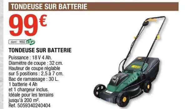 Tondeuse Sur Batterie