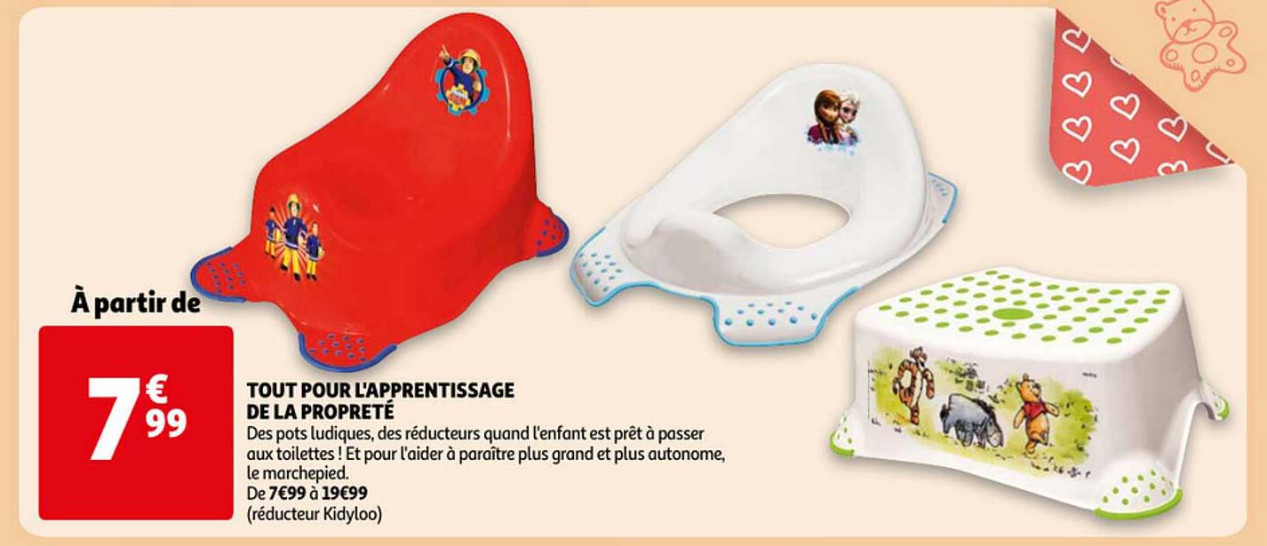 tout pour l'apprentissage de la propreté