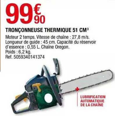 tronçonneuse thermique 51 cm3