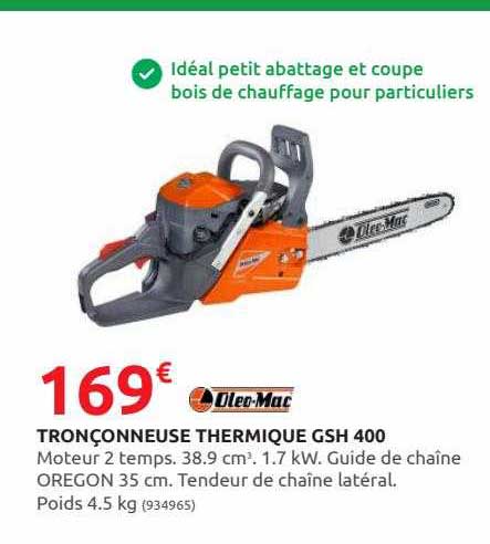 tronçonneuse thermique gsh 400