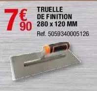 truelle de finition 250 x 120 mm