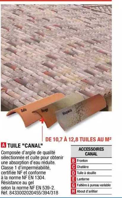 tuile "canal"