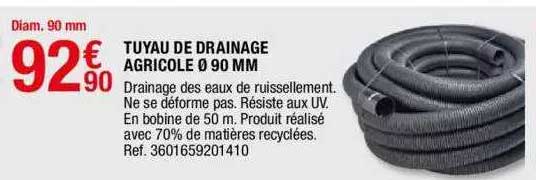 tuyau de drainage agricole ø90 mm