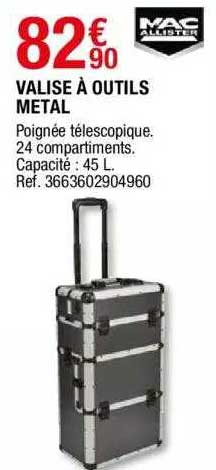 valise à outils métal mac allister