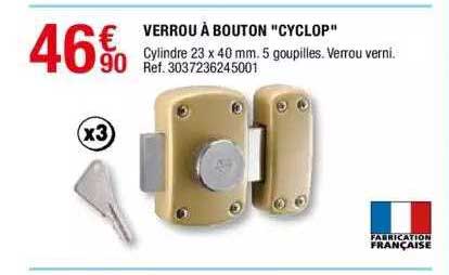 verrou à bouton "cyclop"