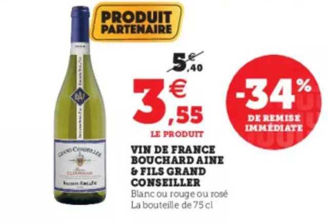 vin de france bouchard ainé & fils grand conseiller