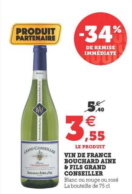 vin de france bouchard ainé & fils grand conseiller