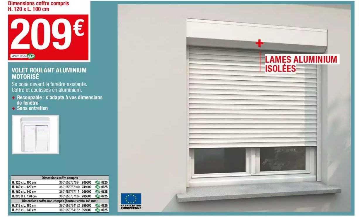 Volet Roulant Aluminium Motorisé
