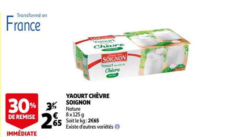 Yaourt Chèvre Soignon