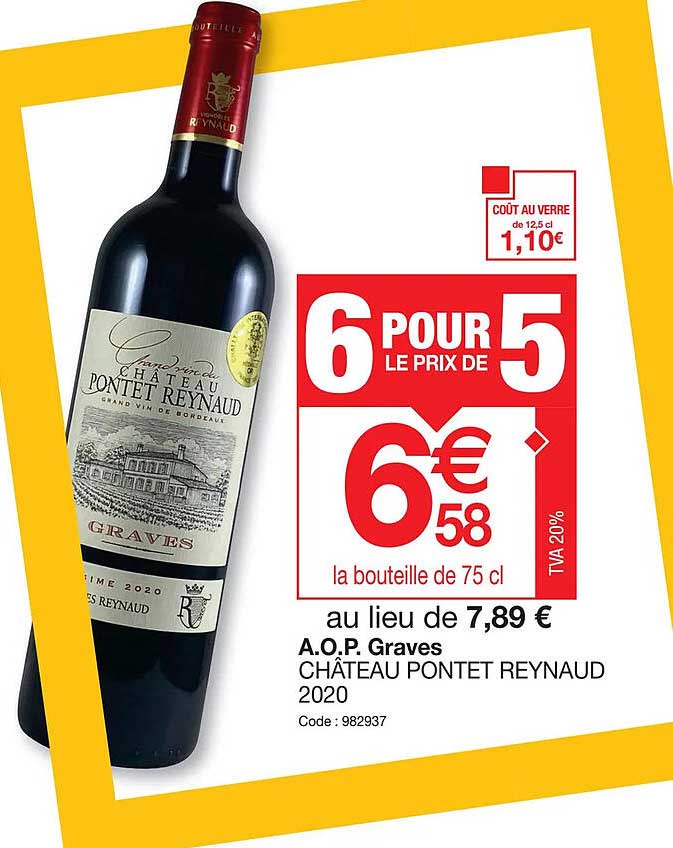 a.o.p. graves château pontet reynaud 2020