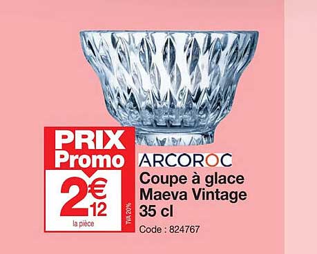 arcoroc coupe à glace maeva vintage 35cl