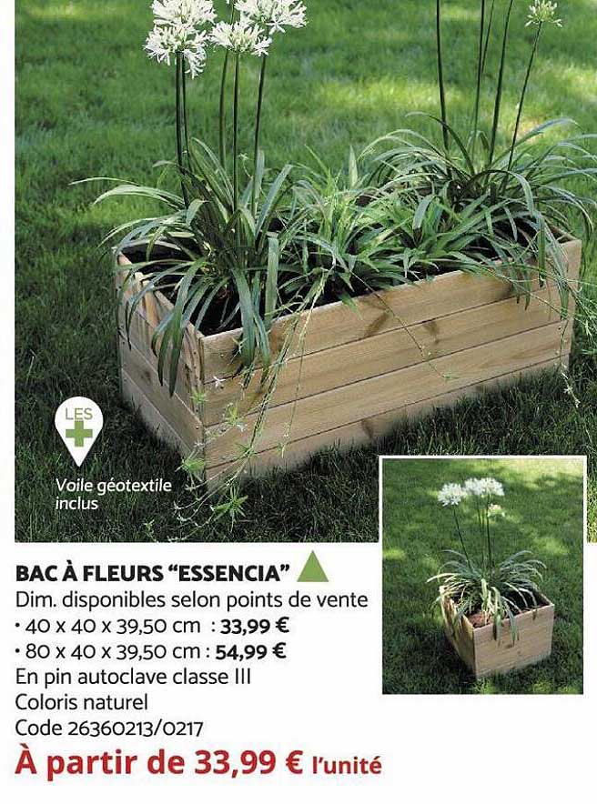 Bac à Fleurs "essencia"