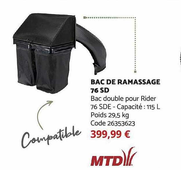 bac de ramassage 76 sd mtd