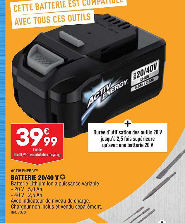 Batterie 20-40 V Activ Energy