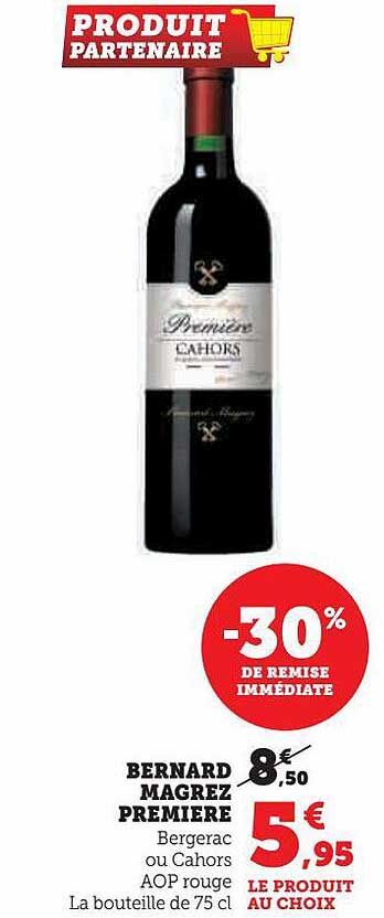 bernard magrez première -30% de remise immédiate