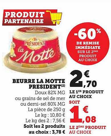 beurre la motte président
