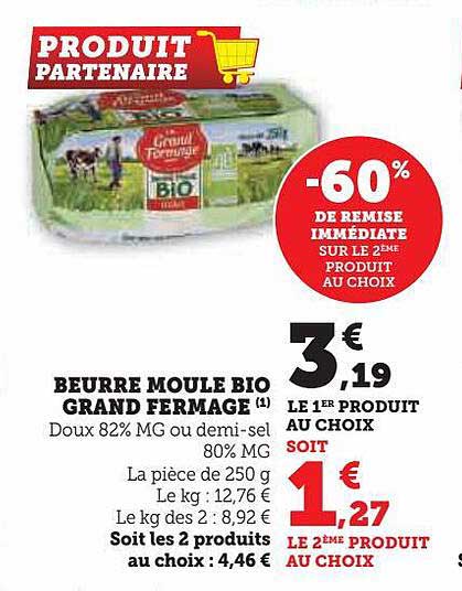 beurre moule bio grand fermage