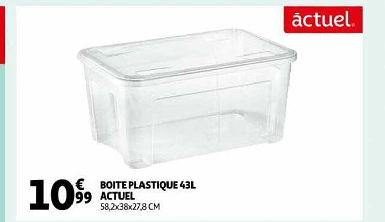 Boîte Plastique 43 L Actuel