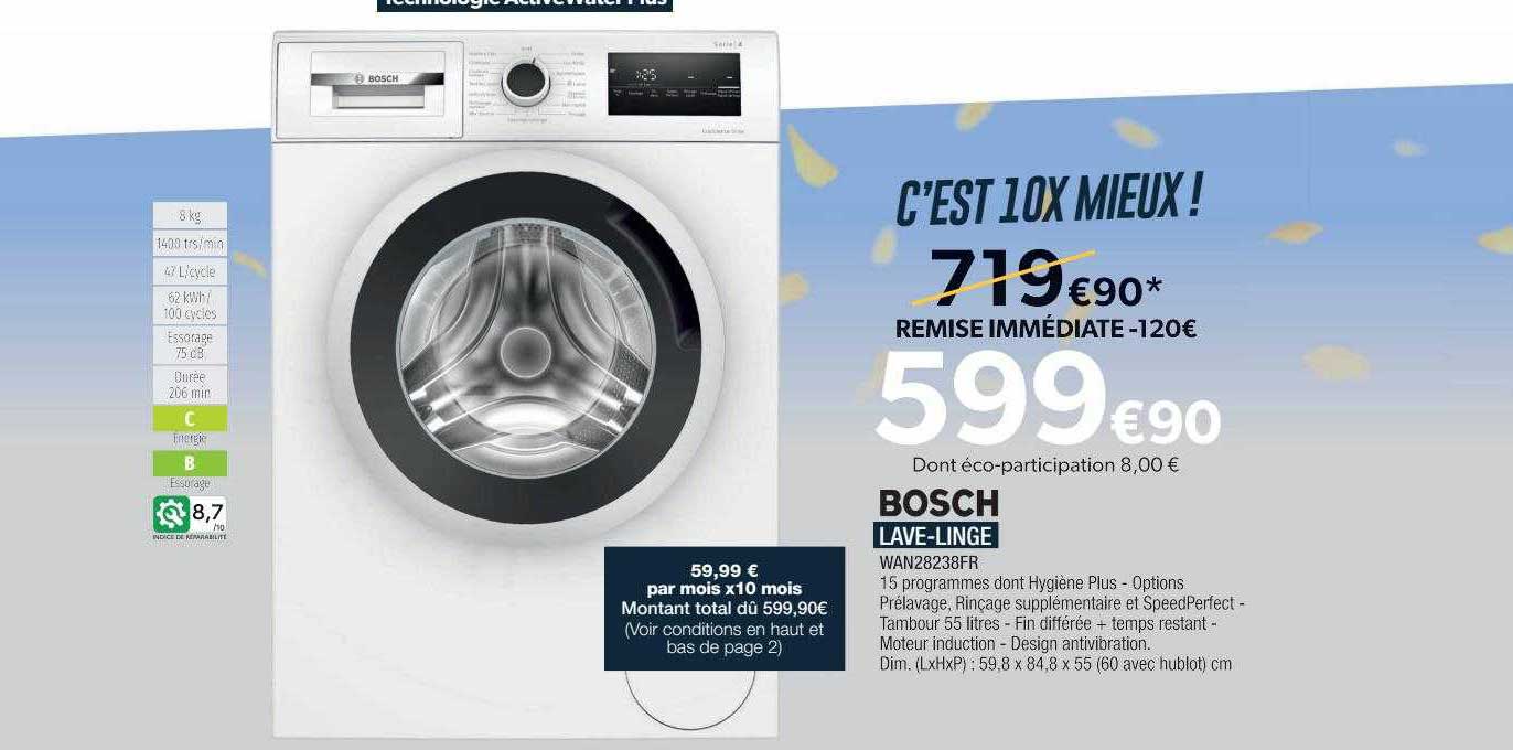bosch lave-linge