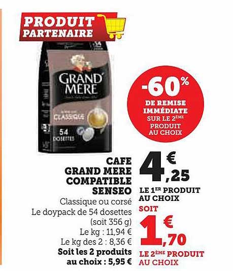 café grand mère compatible senseo