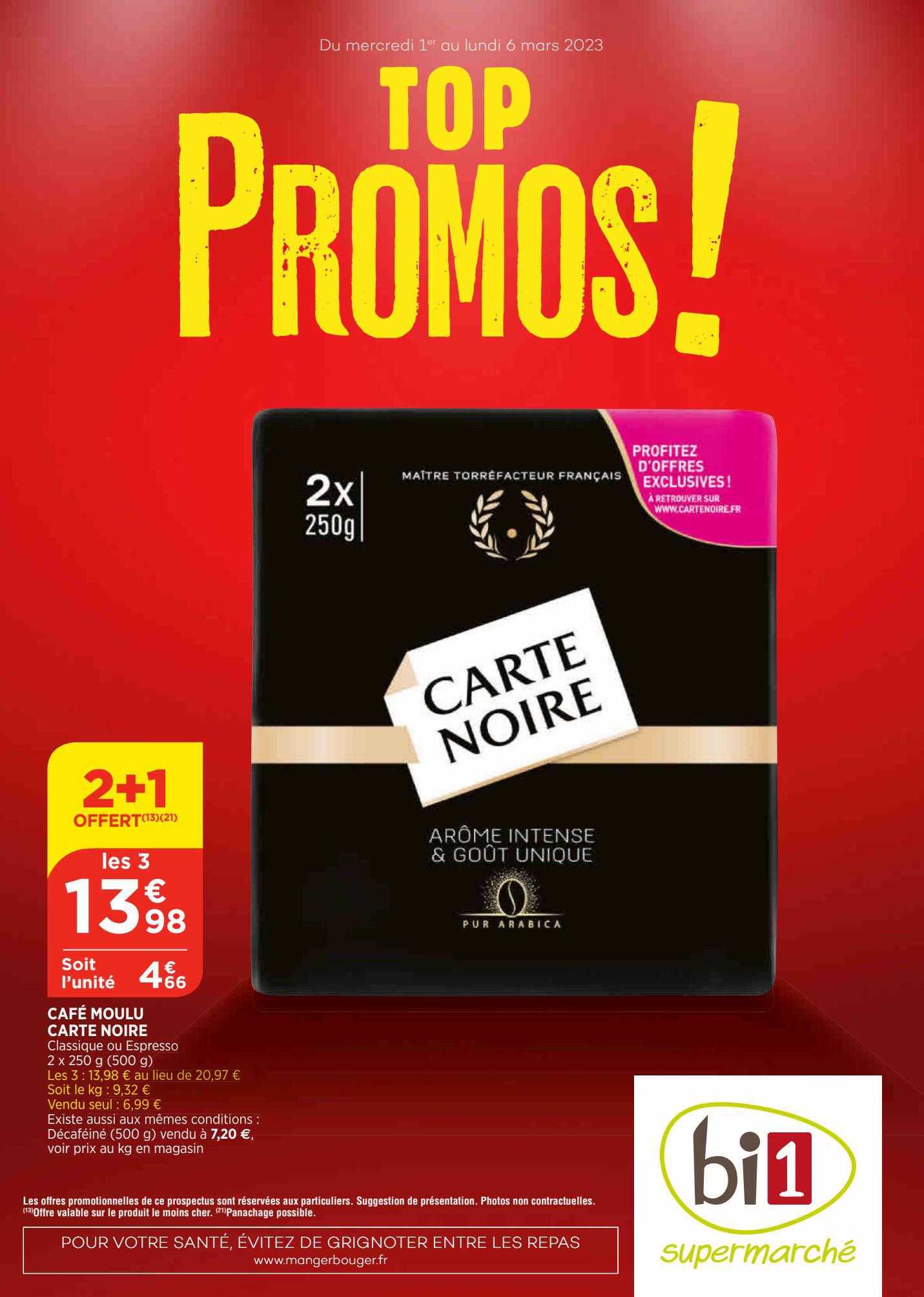 Café Moulu Carte Noire