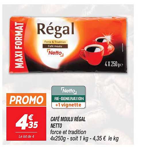 Café Moulu Régal Netto