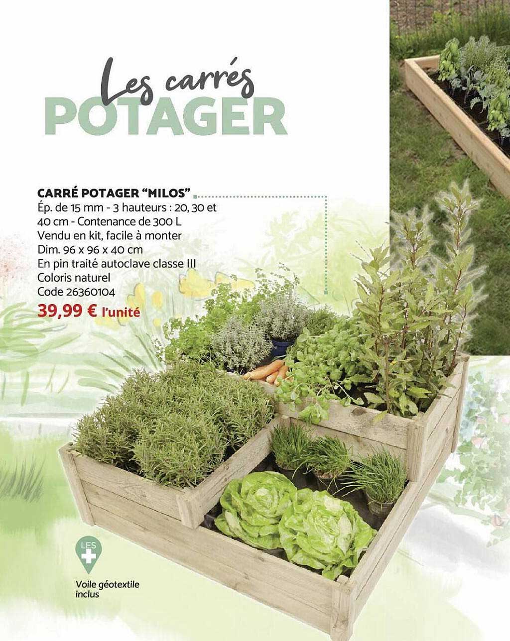 Carré Potager "milos"