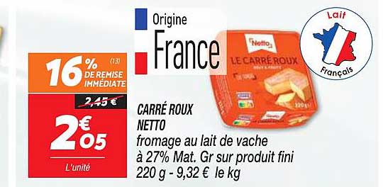 carré roux netto