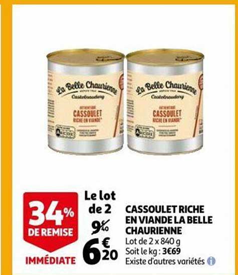 cassoulet riche en viande la belle chaurienne